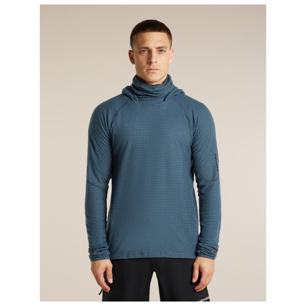 Icebreaker - Merino 400 Realfleece Grid Blackridge Pullover - Sudadera de lana merina