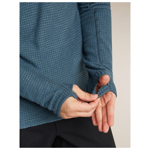 Icebreaker - Merino 400 Realfleece Grid Blackridge Pullover - Sudadera de lana merina
