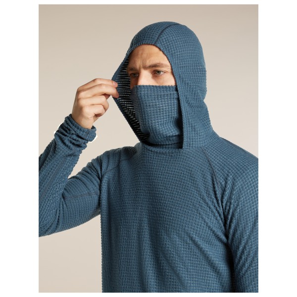 Icebreaker - Merino 400 Realfleece Grid Blackridge Pullover - Sudadera de lana merina