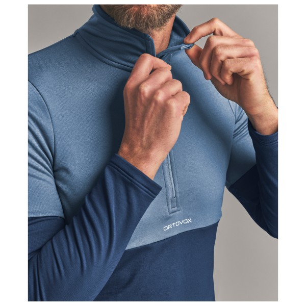Ortovox - Fleece Light Zip Neck - Fleecepulloverit