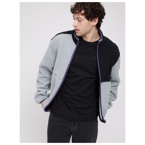 Mazine - Color Block Sherpa Jacket - Fleecetakki