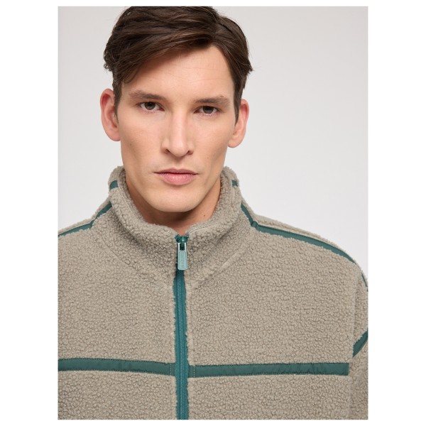 Mazine - Contrast Tape Sherpa Jacket - Fleecetakki