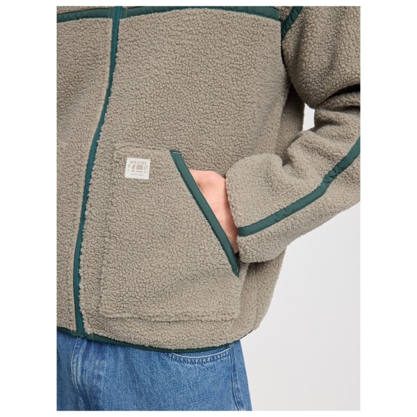Mazine - Contrast Tape Sherpa Jacket - Fleecetakki