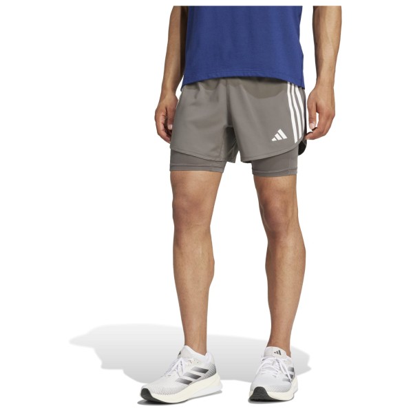 adidas - Own The Run 3-Stripes 2in1 Shorts - Pantalones cortos de running