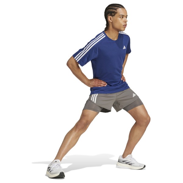 adidas - Own The Run 3-Stripes 2in1 Shorts - Pantalones cortos de running