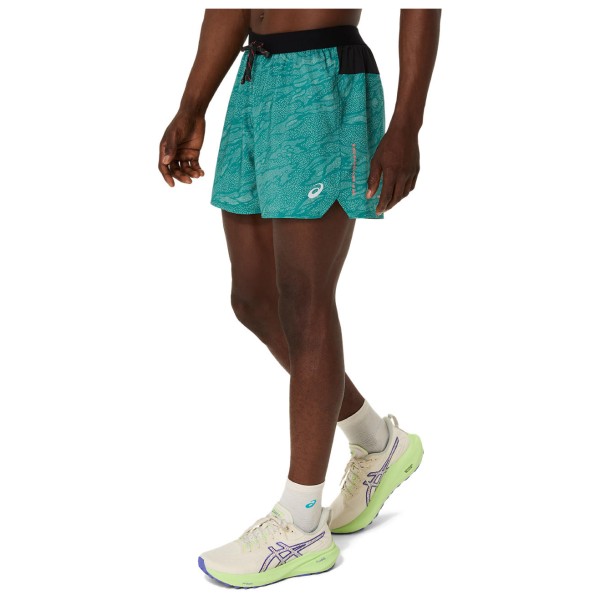 Asics - Fujitrail All Over Print 5'' Short - Laufshorts