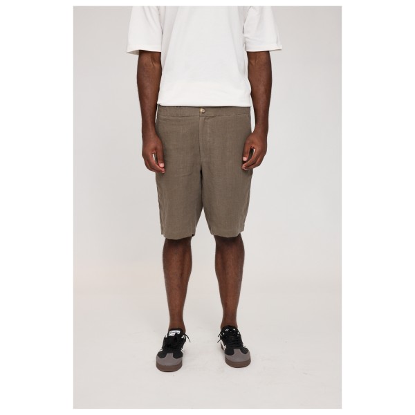 Mazine - Regular Linen Shorts - Shorts