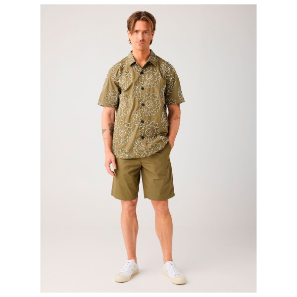 KnowledgeCotton Apparel - Fig Loose Poplin Elastic Waist String Shorts - Short