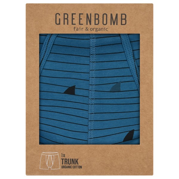GreenBomb - Animal Shark Fin Trunk - Trunks - Ropa interior de diario