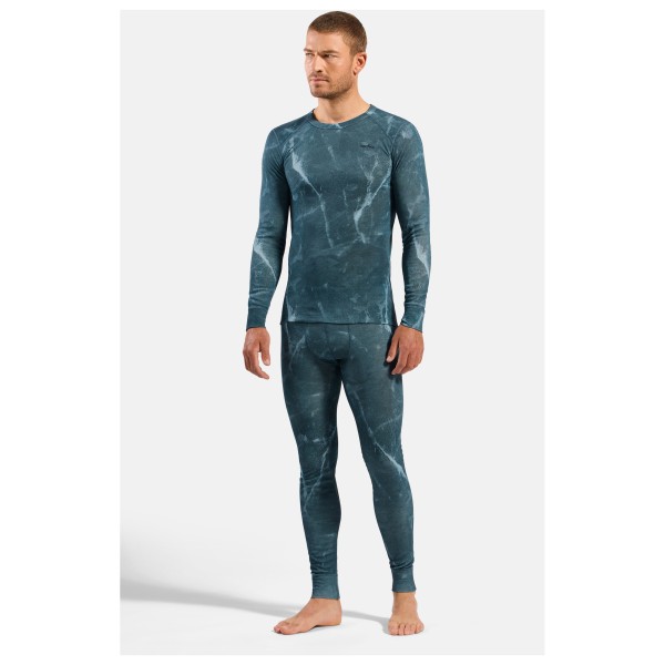Odlo - Active Warm X Frozen Lake Bl Top Crew Neck L/S - Synthetisch ondergoed
