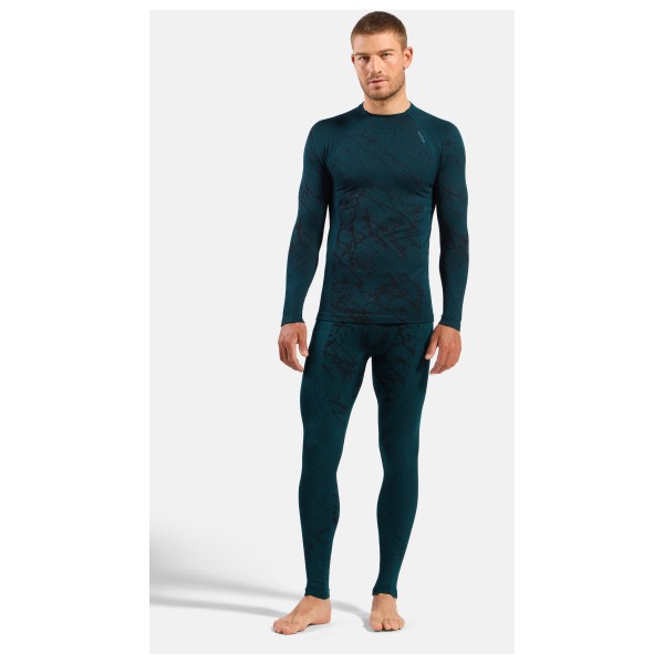 Odlo - Performance Warm Blackcomb Bl Bottom Long - Ropa interior fibra sintética