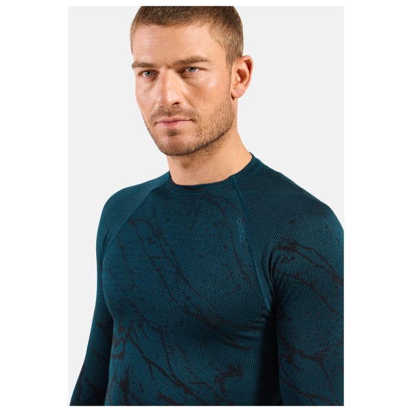Odlo - Performance Warm Blackcomb Bl Top Crew Neck L/S - Synthetisch ondergoed