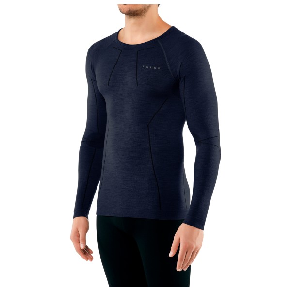 FALKE Uniseks-kind Top van onderlaag Wool-Tech K L/s Sh wol functioneel materiaal sneldrogend 1 stuk, Zwart Black 3000, 170-176
