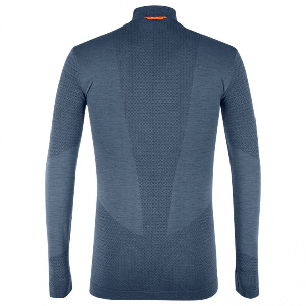 Salewa - Zebru Med Warm AMR Half Zip Tee - Ropa interior merino