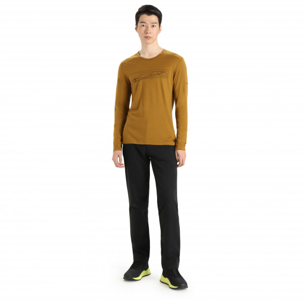 Icebreaker - 200 Oasis L/S Crewe Ski Stripes - Ropa interior merino