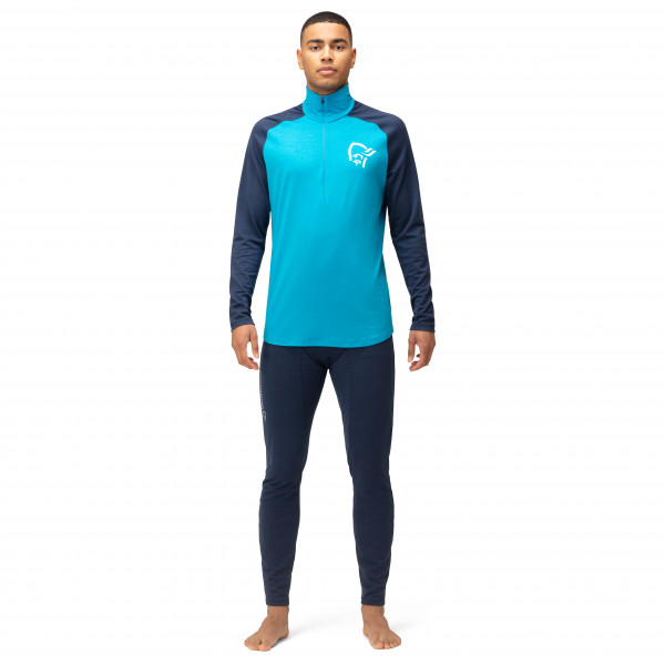 Norrøna - Norrøna pureUll Zip Neck - Merinowollen trui