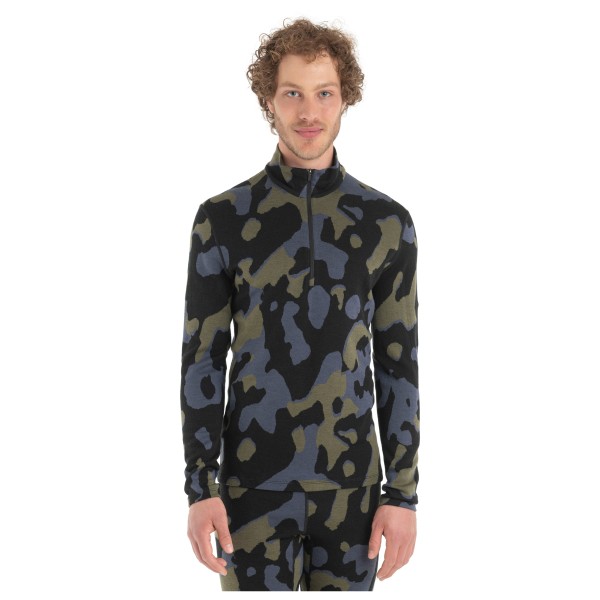 Icebreaker - 260 Vertex L/S Half Zip Natural Cam - Merinowollen ondergoed