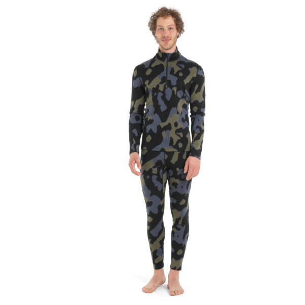Icebreaker - 260 Vertex L/S Half Zip Natural Cam - Merinowollen ondergoed