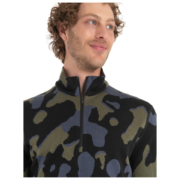Icebreaker - 260 Vertex L/S Half Zip Natural Cam - Merinowollen ondergoed