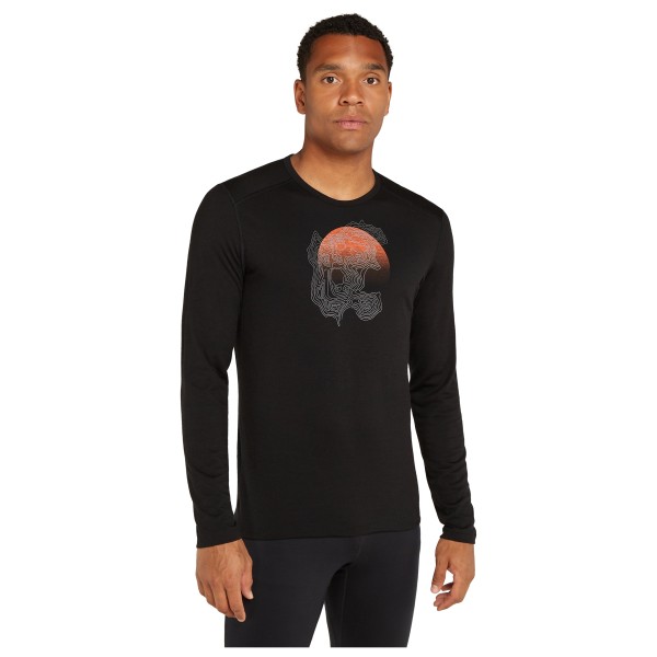 Icebreaker - Merino 200 Oasis L/S Crewe Ruapehu Round - Merinowollen ondergoed