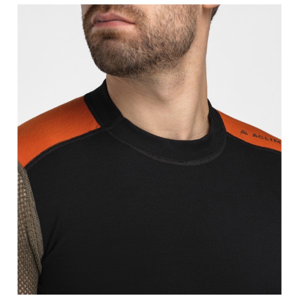 Aclima - WoolNet Hybrid Crewneck - Merinowollen ondergoed