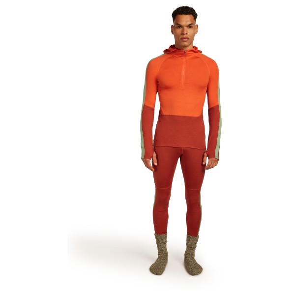 Icebreaker - Merino 200 Oasis+ L/S Half Zip Hoodie - Merinowollen ondergoed