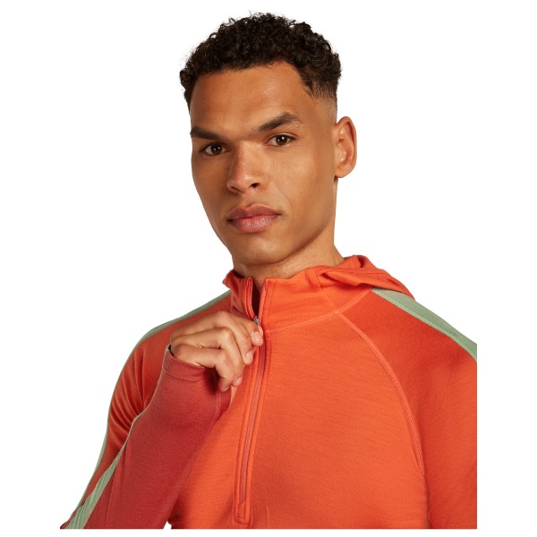 Icebreaker - Merino 200 Oasis+ L/S Half Zip Hoodie - Merinowollen ondergoed