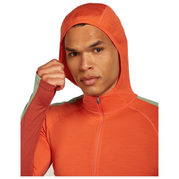 Icebreaker - Merino 200 Oasis+ L/S Half Zip Hoodie - Merinowollen ondergoed