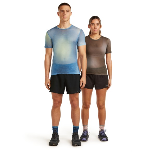 Icebreaker - Merino 75 Cool-Lite Feather S/S Crewe AOP - Funktionsshirt