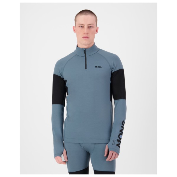 Mons Royale - Olympus Merino Base Layer 1/4 Zip L/S - Merinowollen ondergoed