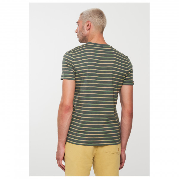 recolution - T-Shirt Cacao Stripes - Camiseta de manga corta