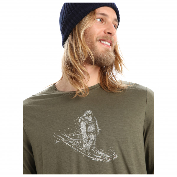 Icebreaker - Tech Lite II L/S Tee Skiing Yeti - Camiseta de merino