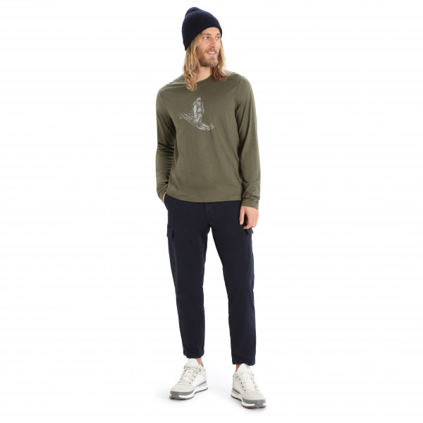 Icebreaker - Tech Lite II L/S Tee Skiing Yeti - Camiseta de merino