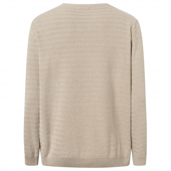 KnowledgeCotton Apparel - Zig-Zag Badge Knit O-Neck - Sweatere