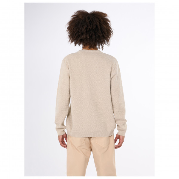 KnowledgeCotton Apparel - Zig-Zag Badge Knit O-Neck - Sweatere