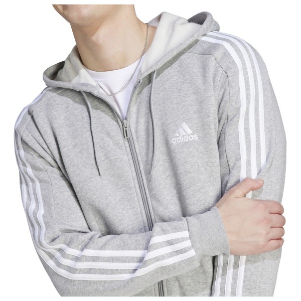 adidas - 3-Stripes FL Full Zip Hoodie - Sudadera