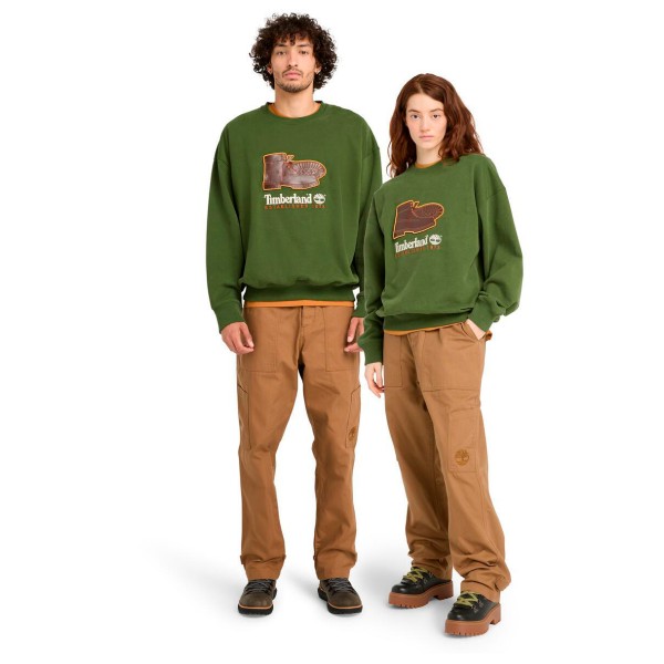 Timberland - New Box Fit Badge Crew Neck - Jerséis