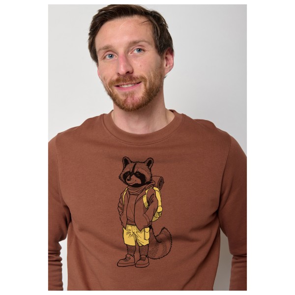 GreenBomb - Animal Raccoon Hike Wild Pullover Cotton - Jerséis