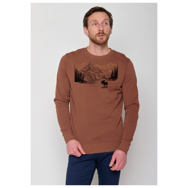 GreenBomb - Nature Moose Mountain Wild Pullover Cotton - Sweatere