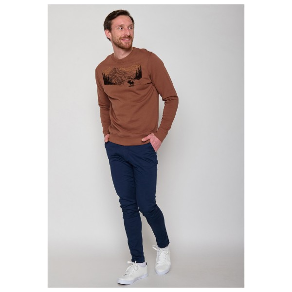 GreenBomb - Nature Moose Mountain Wild Pullover Cotton - Sweatere