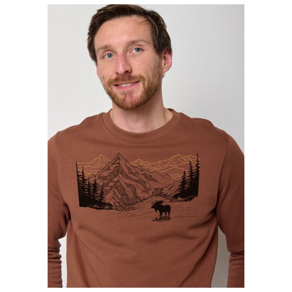 GreenBomb - Nature Moose Mountain Wild Pullover Cotton - Sweatere