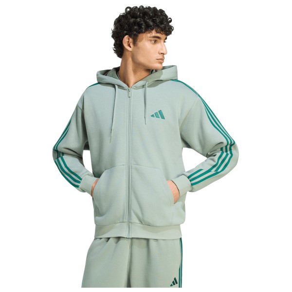 adidas - Essentials 3-Stripes Fleece Full-Zip Hoodie - Sudadera