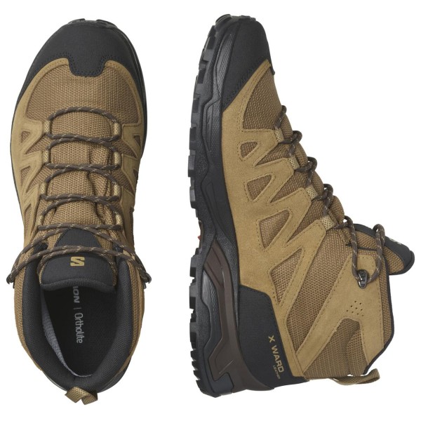 Salomon - X Ward Leather Mid GTX - Botas de trekking