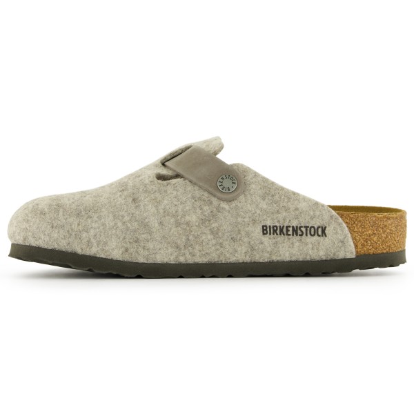 Birkenstock - Boston Natural Leather/Textile/Felt - Sandalias