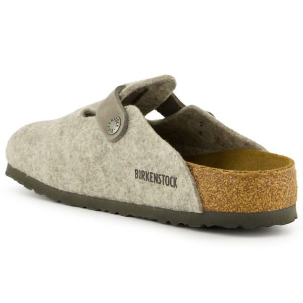 Birkenstock - Boston Natural Leather/Textile/Felt - Sandalias