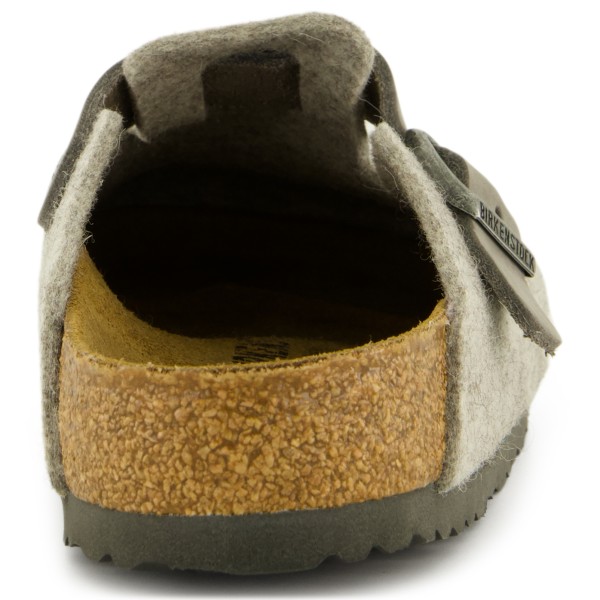 Birkenstock - Boston Natural Leather/Textile/Felt - Sandalias