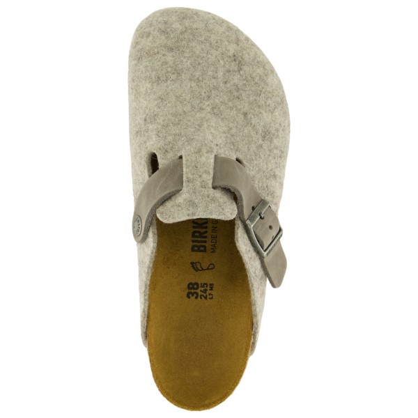 Birkenstock - Boston Natural Leather/Textile/Felt - Sandalias
