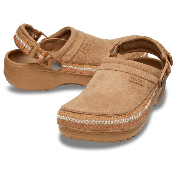 Crocs - Classic Crafted Vegan Suede Stitch - Sandalias