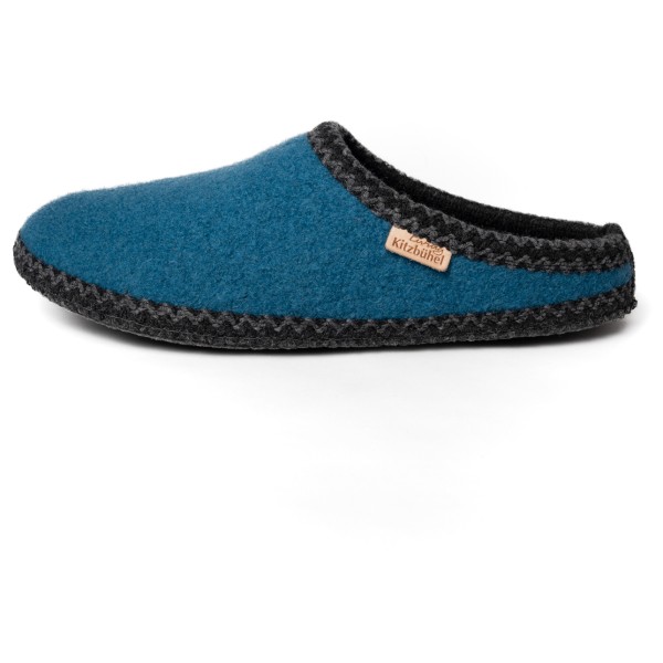 Living Kitzbühel Pantofole Babouche In Lana Vergine – Uomo, Colore Grigio, Suola In Gomma, Fatte In EU