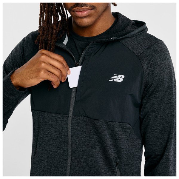 New Balance - Heat Grid Hooded Full Zip - Maglia con zip e cappuccio